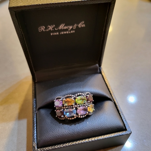 Effy Jewelry - Effy Double Row Multicolor Oval GemStone Ring